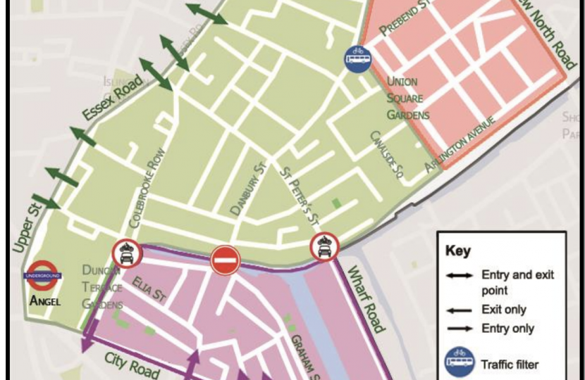 Map of road closures